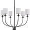 Progress Lighting Bonita Collection Six-Light Black Foyer Chandelier P400227-031 - alternate 1